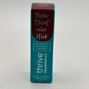 Thrive Cosmetics Triple Threat Color Stick TESSA (Berry Matte) Lip Color NEW